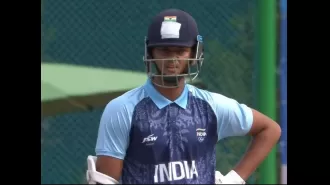 India's Yashasvi Jaiswal becomes youngest T20I centurion, hitting 100 runs vs Nepal in Asian Games 2023. (WATCH)