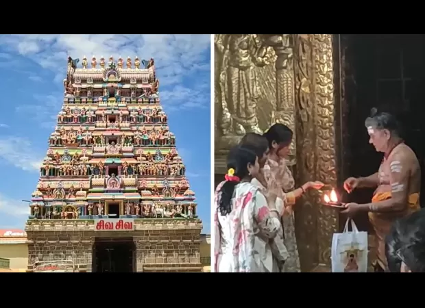 CM Stalin's daughter Senthamarai visited the Sattainathar Temple in Sirkazhi, Tamil Nadu and offered prayers there.