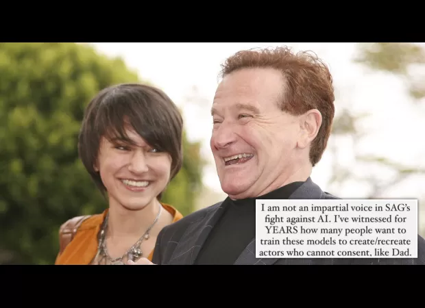 Zelda Williams condemns AI used to imitate her dad's voice, calling it a 