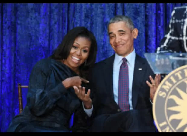 Michelle Obama rumored to run for President in 2024; Barack not confirming.