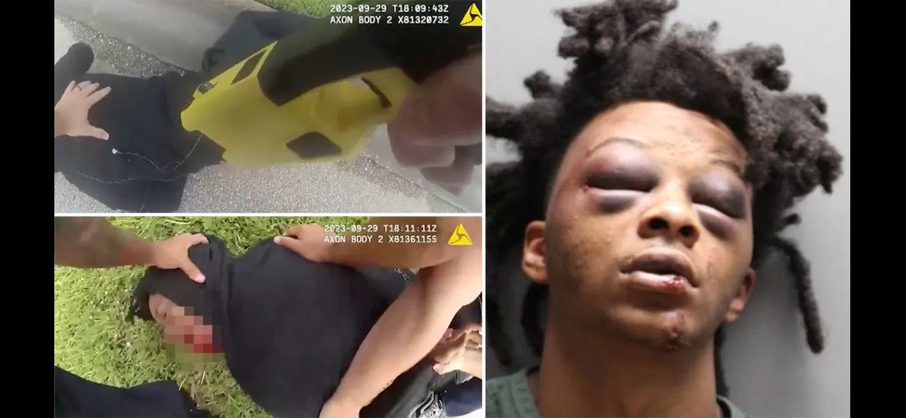 Black man violently thrown, causing injuries, during police traffic stop.