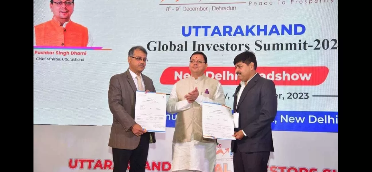 Uttarakhand Govt. signs MoU with JSW Neo Energy to build pumped storage projects in New Delhi for the 2023 Global Investor Summit.