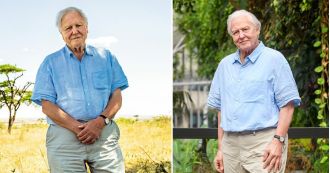 Sir David Attenborough vs his wax figure: spot the difference!