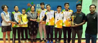 Ujjain won 4 medals in badminton at the Khelo MP Youth Games 2023.