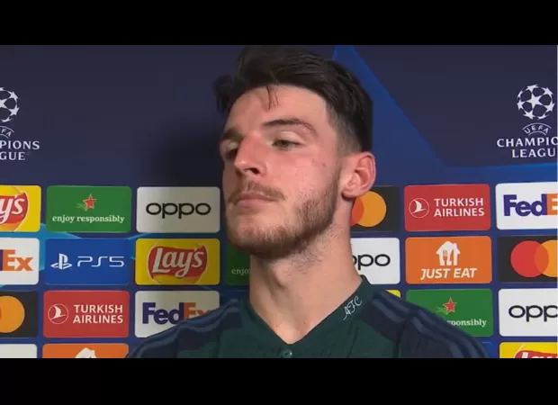 Declan Rice sends encouraging message before Arsenal face Man City.