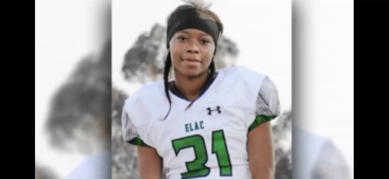 A female athlete has become the first to receive a 4-year college football scholarship.