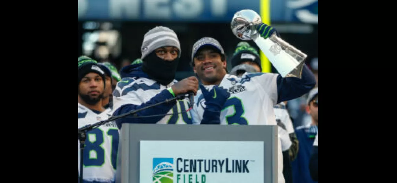 Marshawn Lynch's facial expression said it all when asked about his relationship with Russell Wilson.