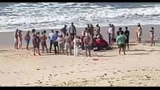 Man, 41, drowns at Portuguese beach after being pulled away by strong currents.