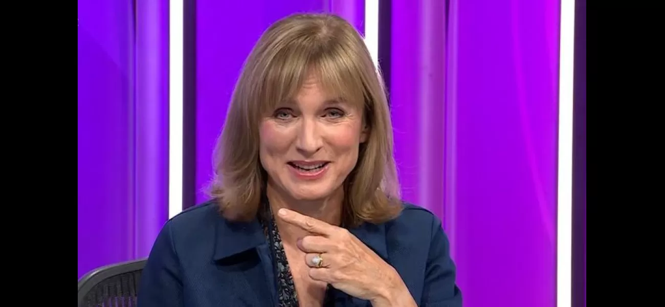 Fiona Bruce apologizes for remarks that caused controversy on Question Time.