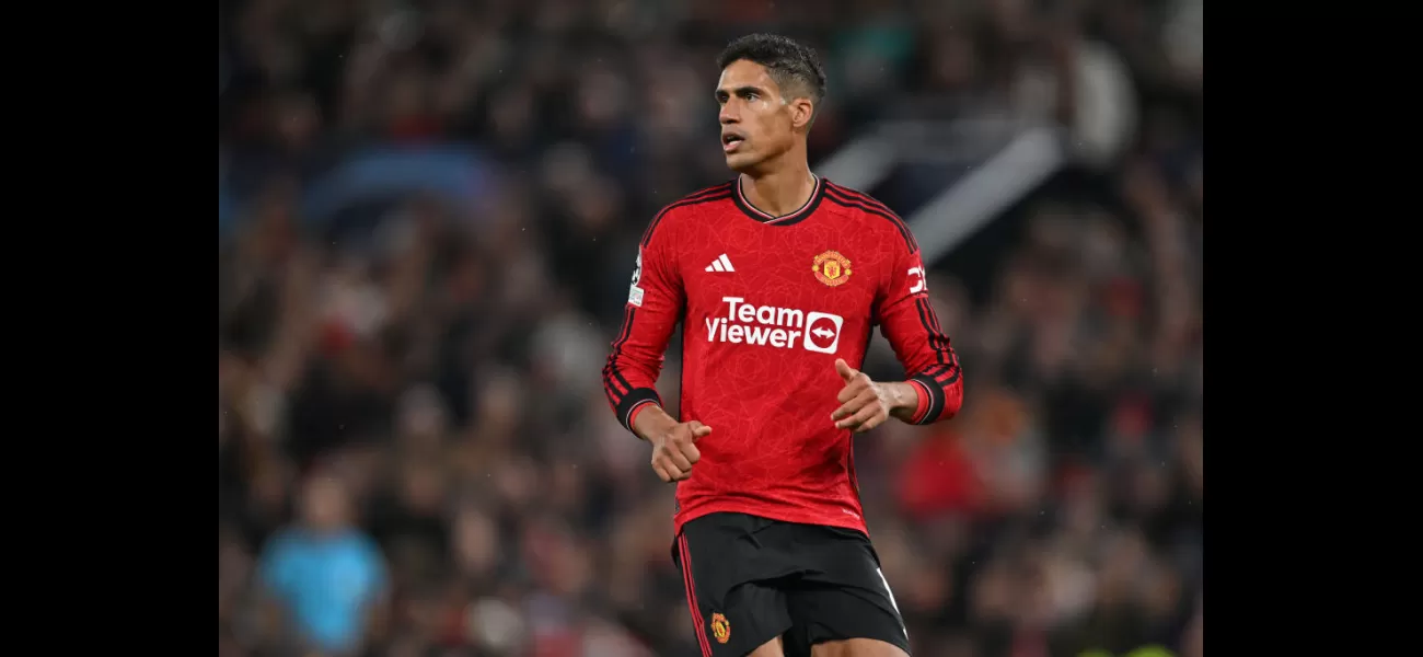 Raphael Varane absent from Man U's match with Brentford due to minor injury.