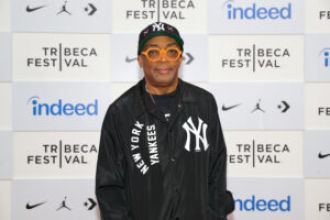 Exhibit of Spike Lee's work opens at Brooklyn Museum, attended by Nia Long, Laurence Fishburne, and more.