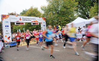 Which roads in the Royal Parks will be closed for the Half Marathon?