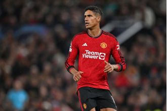 Raphael Varane absent from Man U's match with Brentford due to minor injury.