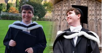 Student thought they couldn't go to Oxford, but was surprised and delighted when they graduated.