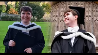 Student thought they couldn't go to Oxford, but was surprised and delighted when they graduated.