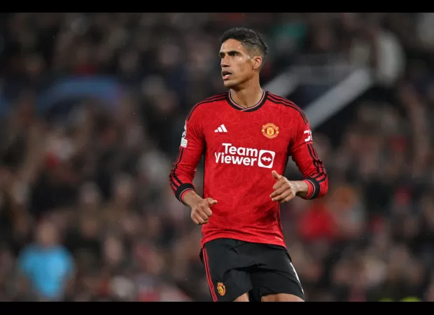 Raphael Varane absent from Man U's match with Brentford due to minor injury.
