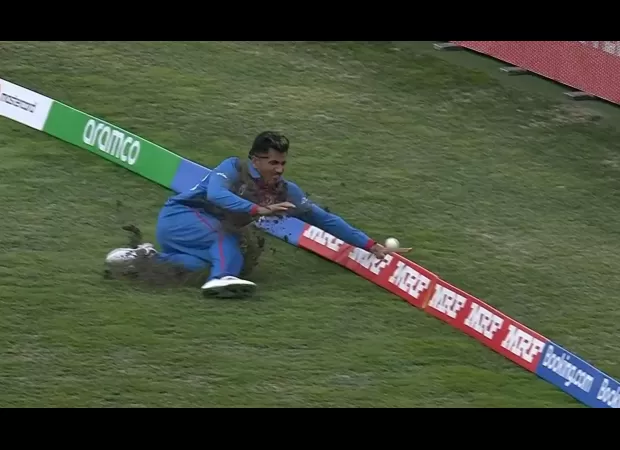 Afghan coach furious over Dharamsala outfield, lucky Mujeeb Ur Rahman wasn't seriously injured.