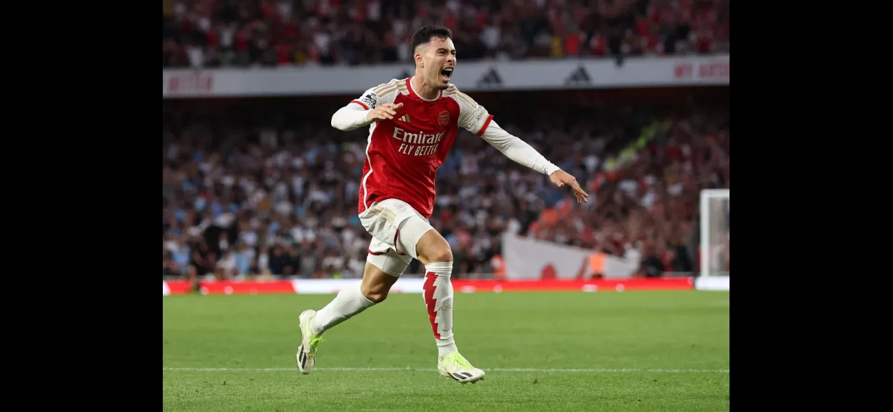 Gabriel Martinelli's goal gave Arsenal a win, breaking their losing streak against Man City.