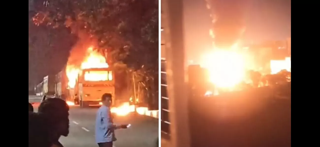 Fire caused by an LPG cylinder explosion breaks out in Pimpri Chinchwad, no injuries reported.
