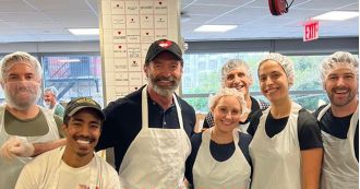 Hugh Jackman happily volunteering at charity kitchen after his separation from Deborra-Lee Furness.