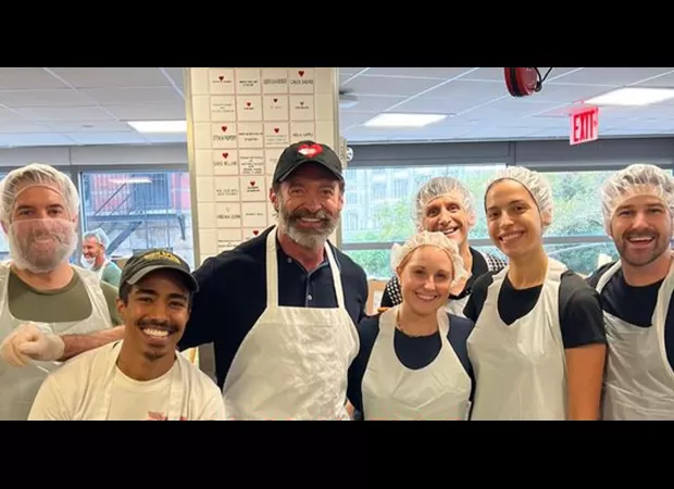Hugh Jackman happily volunteering at charity kitchen after his separation from Deborra-Lee Furness.