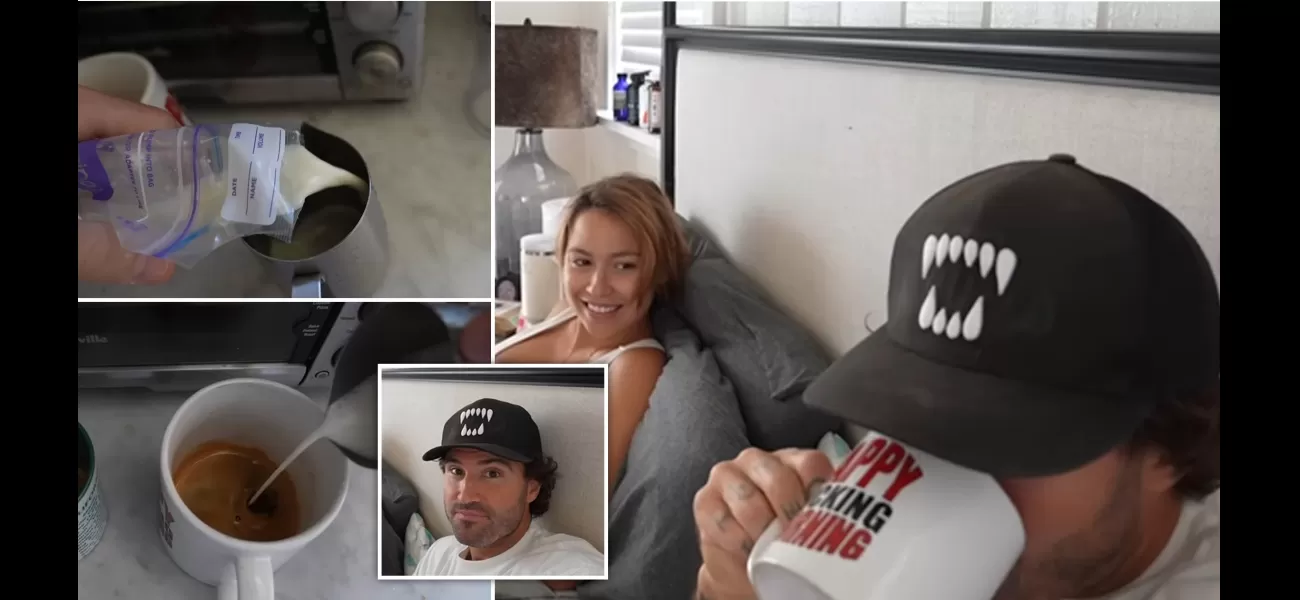 Brody Jenner commended for adding fiancée's breast milk to his morning coffee.