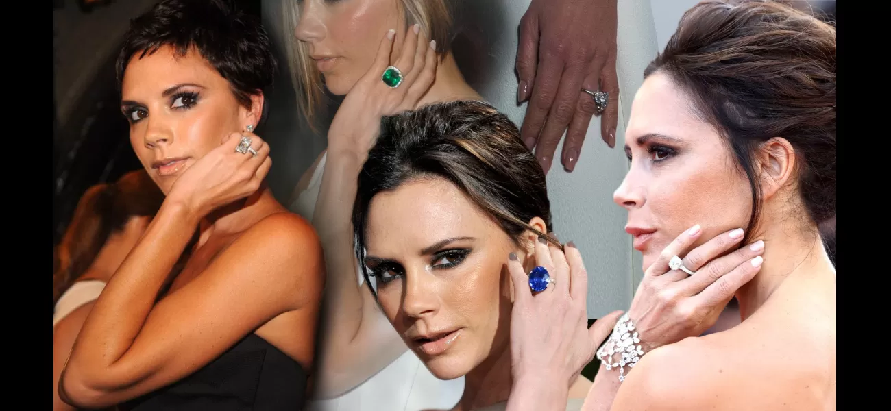 Victoria Beckham has a large collection of engagement rings.