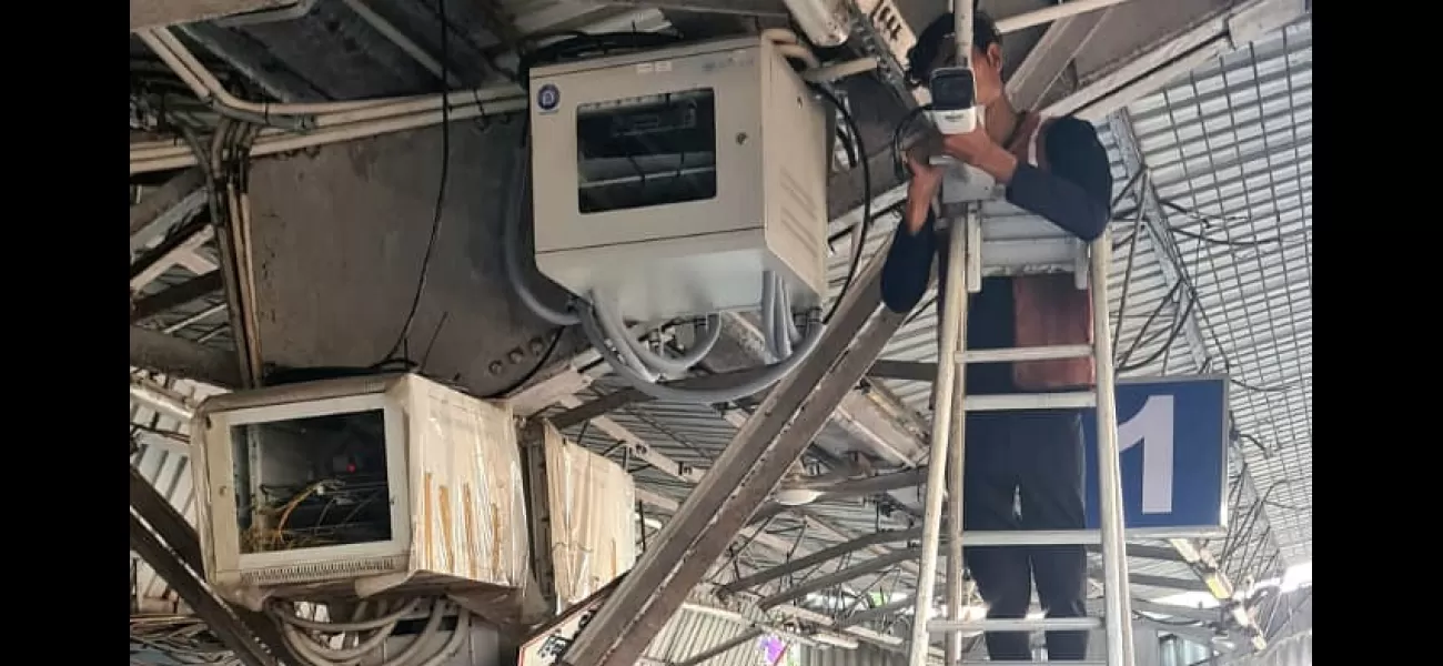 Central Railway installs face recognition CCTV cameras for increased security.