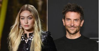 Gigi Hadid, 28, and Bradley Cooper, 48, spark dating rumours as they arrive in NY with lots of luggage.