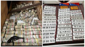Drug smuggler arrested & Rs 4.94 crore cash & fake number plates seized in Punjab in major crackdown on narcotic network.