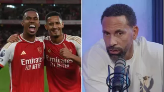 Rio Ferdinand praises Arsenal's William Saliba but doesn't think he's the top centre-half in the PL.