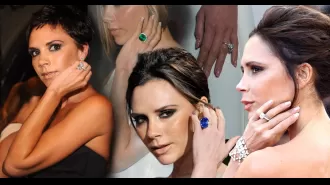 Victoria Beckham has a large collection of engagement rings.