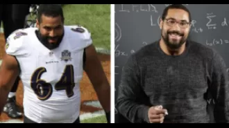 Former NFL player now teaches math at MIT, having made the switch from the Baltimore Ravens.