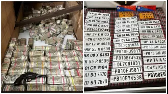 Drug smuggler arrested & Rs 4.94 crore cash & fake number plates seized in Punjab in major crackdown on narcotic network.