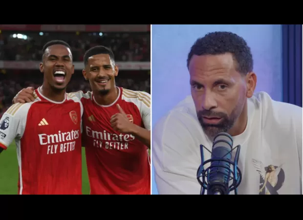 Rio Ferdinand praises Arsenal's William Saliba but doesn't think he's the top centre-half in the PL.