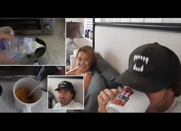 Brody Jenner commended for adding fiancée's breast milk to his morning coffee.