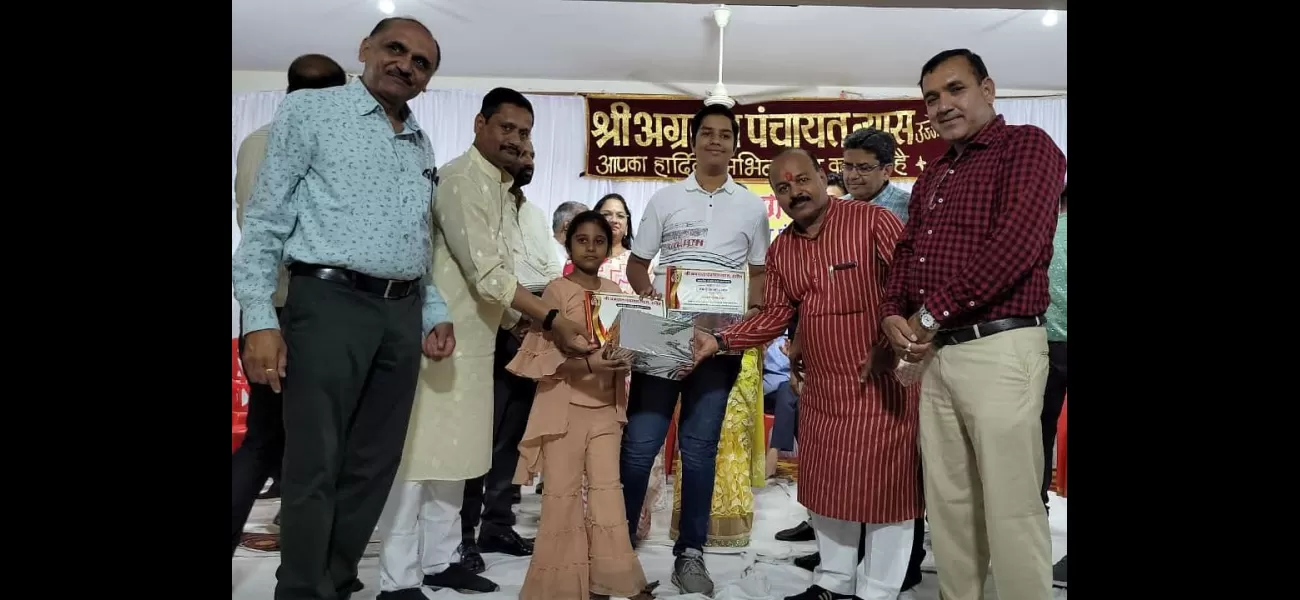 Talented members of Agrawal Samaj were celebrated for their achievements at an event, honoring 200 of them.