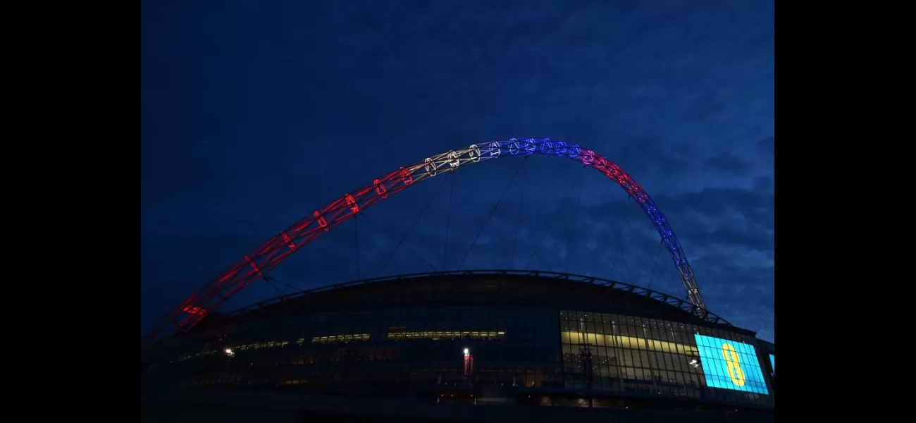 FA criticized for not illuminating Wembley arch in Israel's colours.