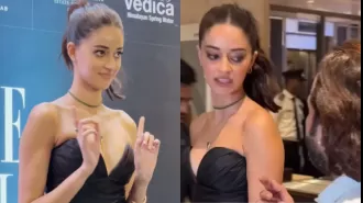 Ananya Panday felt violated after a man touched her without her permission at an event in Mumbai.