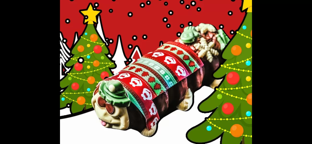 M&S's Colin the Caterpillar gets a festive, fashionable update for the holidays.