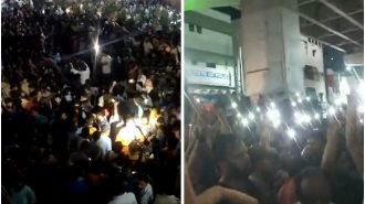 Students in Hyderabad protested after an aspirant of the Telangana State Public Service Commission died by suicide in Ashok Nagar. Visuals of the incident have been shared.