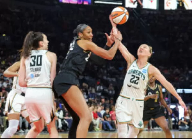 Aces on the brink of sweeping Liberty in WNBA Finals, with a 2-0 lead.