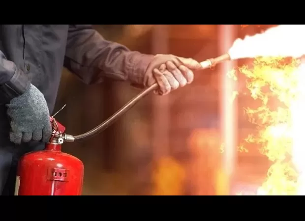 A fire broke out at a house in Madhya Pradesh, destroying goods stored inside.