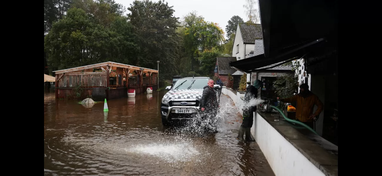 Scotland issued a yellow weather warning for heavy rain from the Met Office.