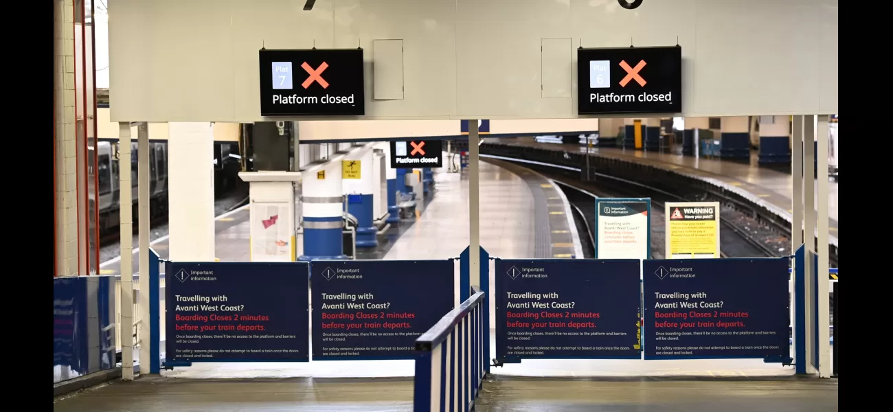 Travelers at London Euston station face major disruptions due to points failure.