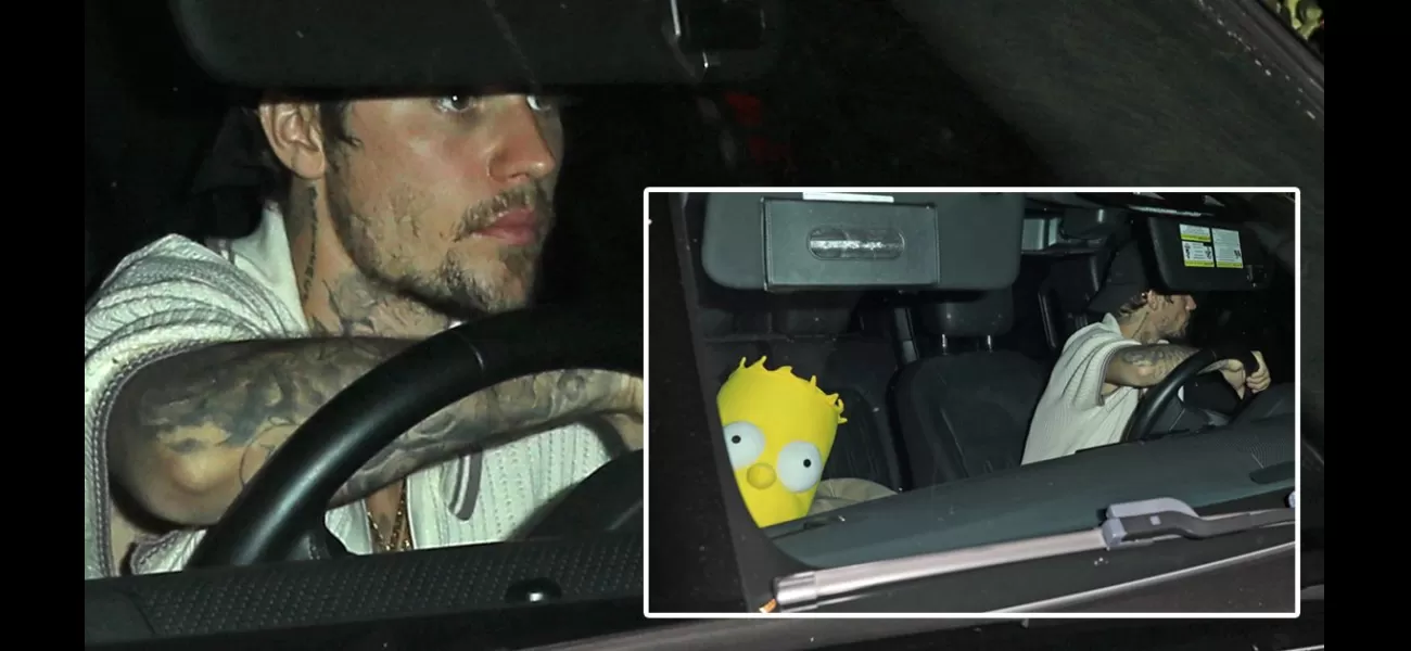 Justin Bieber returns home with a Bart Simpson toy instead of his wife Hailey.