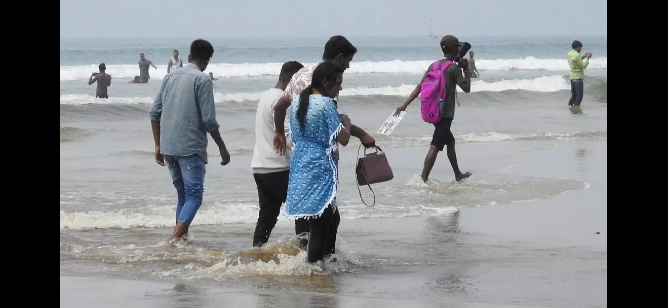 Concerns raised as water from Goa's creek turns brown, flowing into the sea.