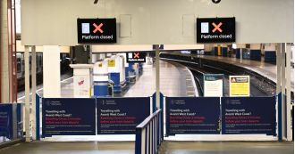 Travelers at London Euston station face major disruptions due to points failure.
