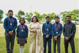 Young archers from Dhruva Global School achieved great success at SGFI District Level Competition in Saswad, Pune.