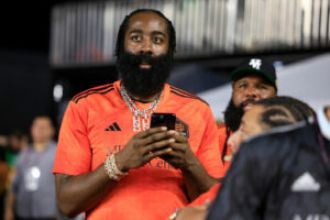James Harden stands by his decision not to reconcile with 76ers GM Daryl Morey despite trade rumors.